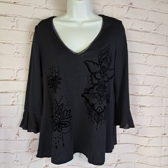 Desigual Women's‎ Ts_MASI T-Shirt Black size M - Picture 3 of 9